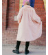 London Pink Faux Fur Overcoat