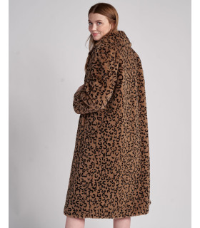 Britney** Leopard Print Faux Fur Coat